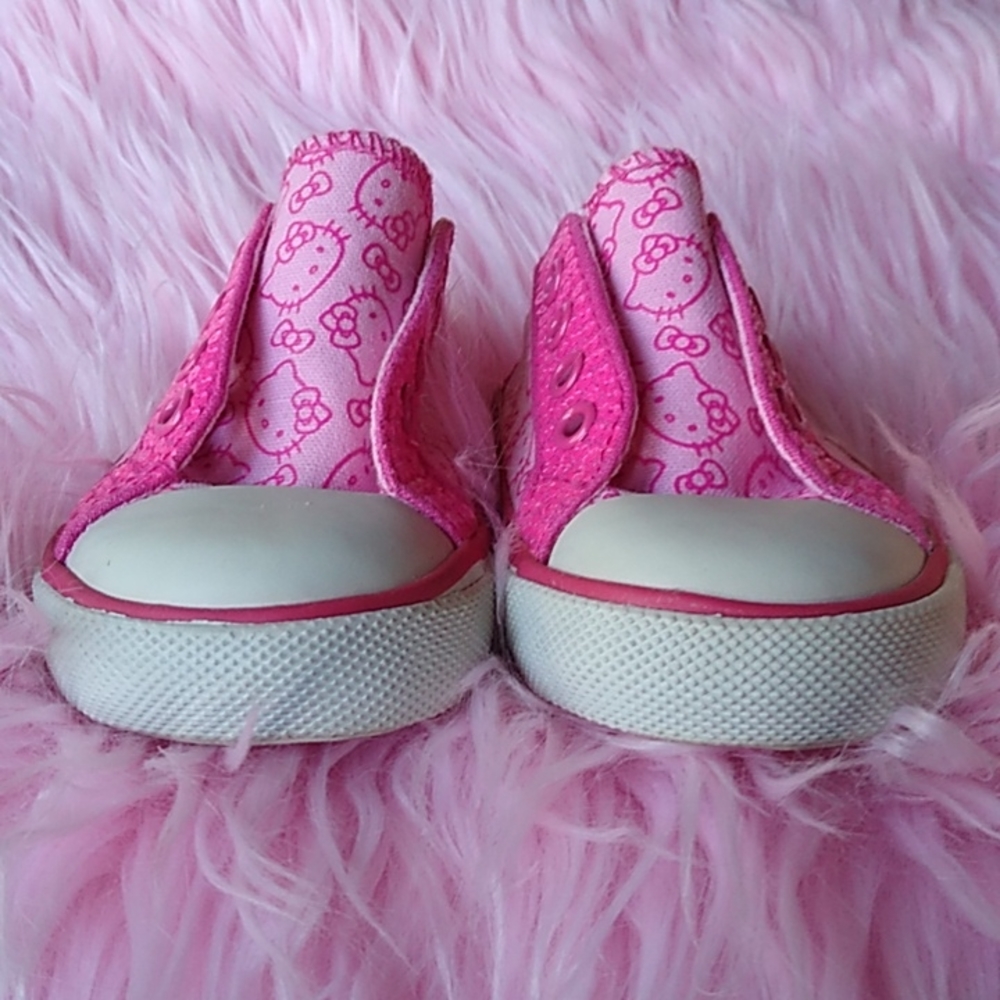 Hello Kitty Sanrio Little Girls Sneakers. Pinks & White. Sz 6M - Picture 3 of 11